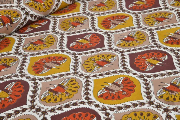 Yellow_Cotton_Rajwada_Shringar_Double_Bedsheet_With_Pillow_Cover_100_X_108_Cm